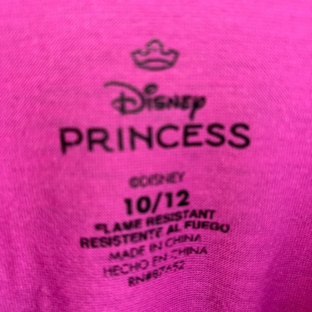 Disney girls 10/12 Princess Pink Pajama Set for Kids